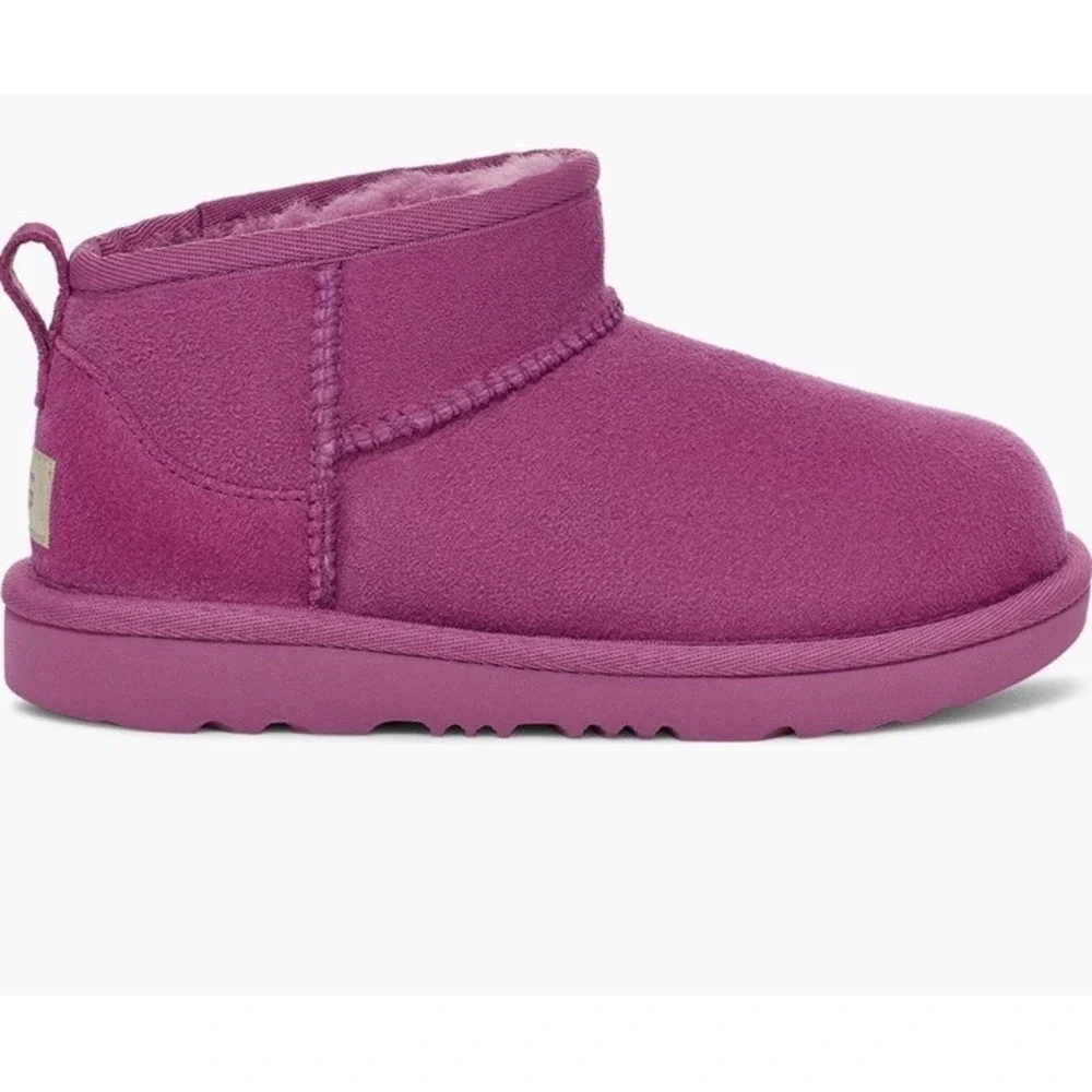 UGG Classic‎ Ultra Mini Boots Big Kid Womens Sz 5 EU 37 NEW Mangosteen Pink